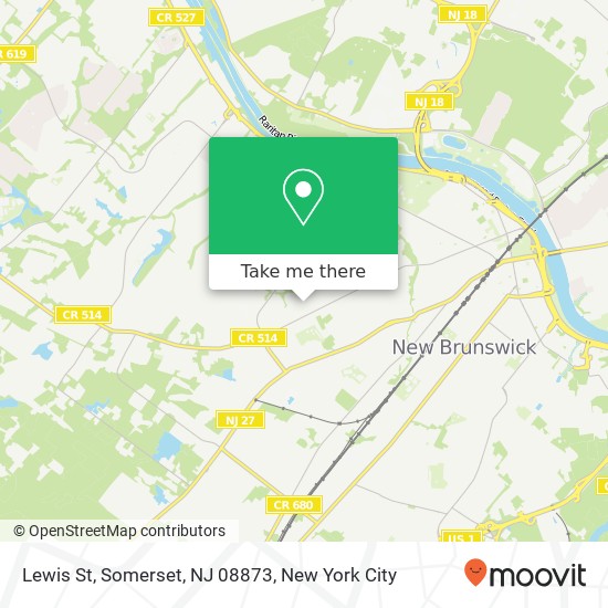Mapa de Lewis St, Somerset, NJ 08873