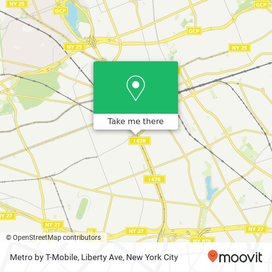 Metro by T-Mobile, Liberty Ave map