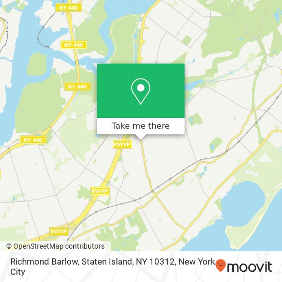 Mapa de Richmond Barlow, Staten Island, NY 10312