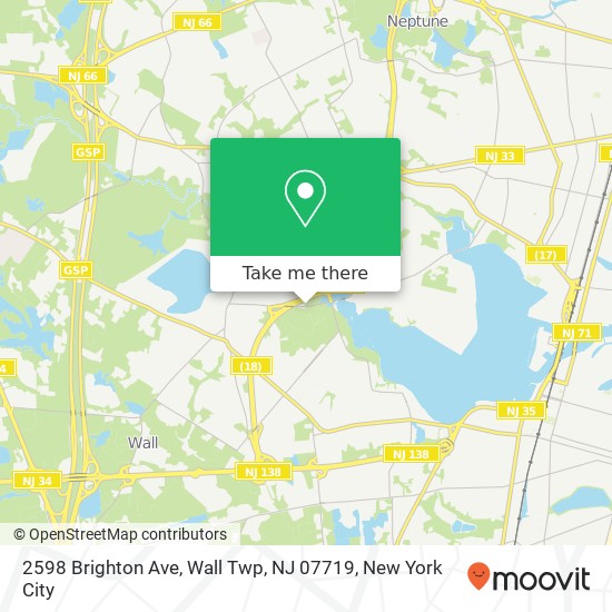 2598 Brighton Ave, Wall Twp, NJ 07719 map