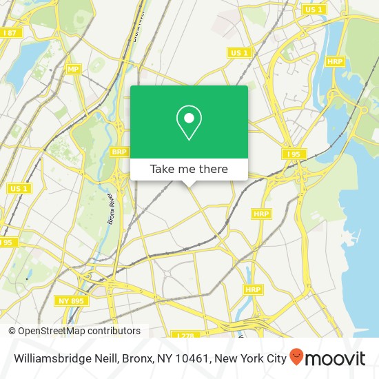 Williamsbridge Neill, Bronx, NY 10461 map