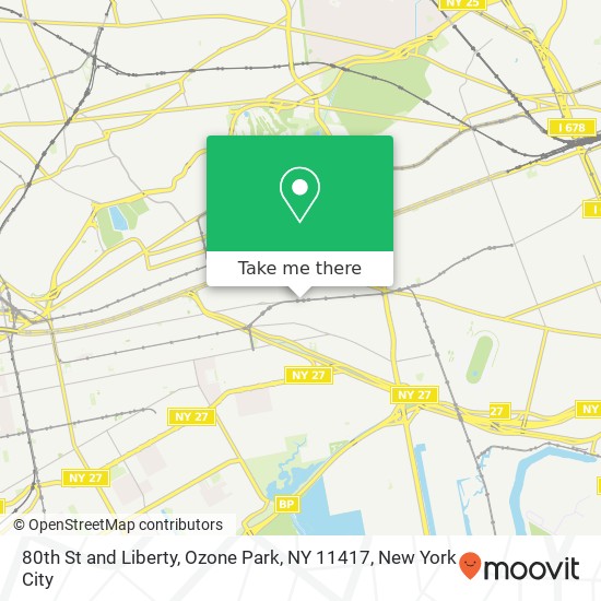 80th St and Liberty, Ozone Park, NY 11417 map