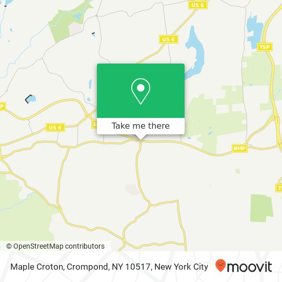 Mapa de Maple Croton, Crompond, NY 10517