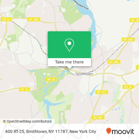 Mapa de 400 RT-25, Smithtown, NY 11787