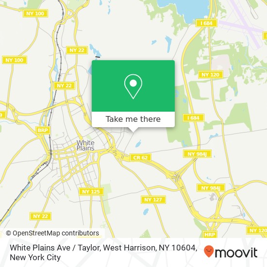 Mapa de White Plains Ave / Taylor, West Harrison, NY 10604