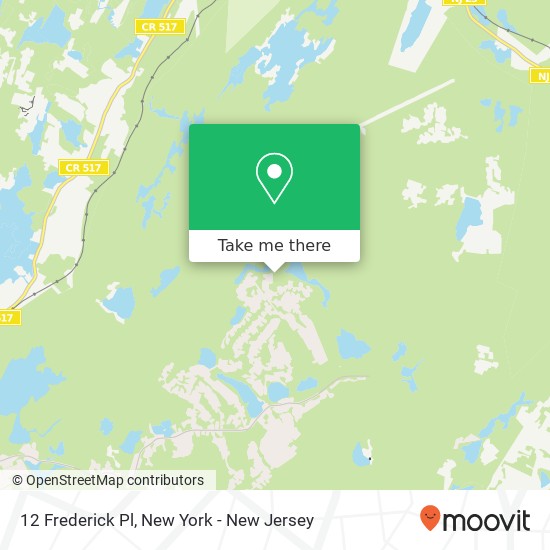 Mapa de 12 Frederick Pl, Sparta, NJ 07871