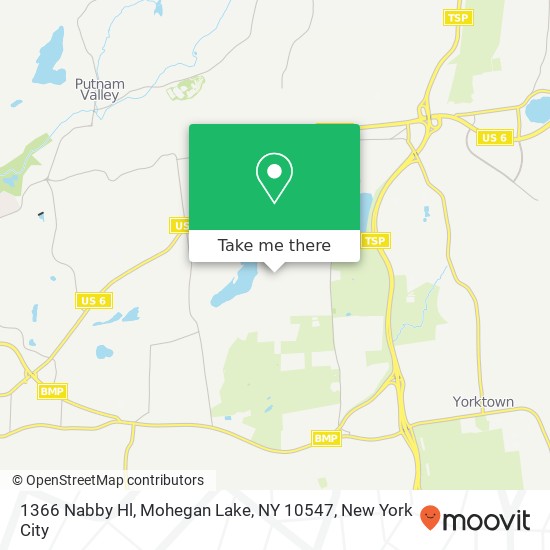 1366 Nabby Hl, Mohegan Lake, NY 10547 map