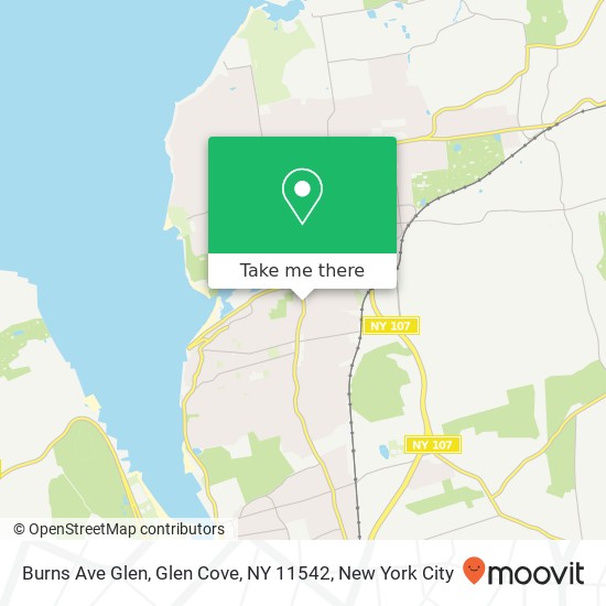 Mapa de Burns Ave Glen, Glen Cove, NY 11542