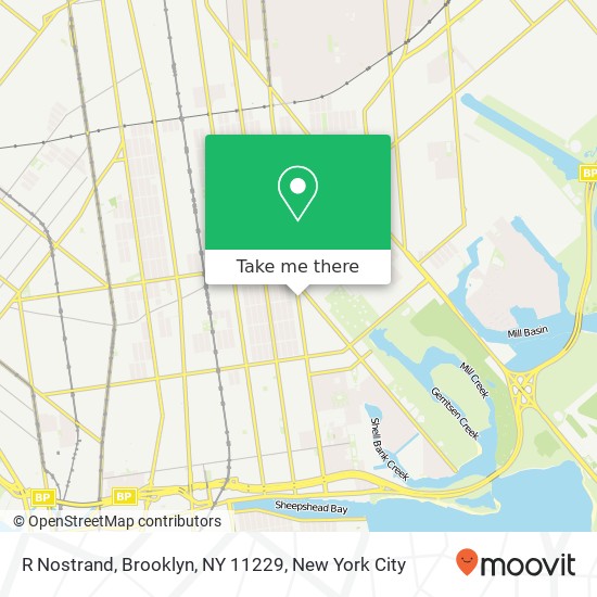 R Nostrand, Brooklyn, NY 11229 map