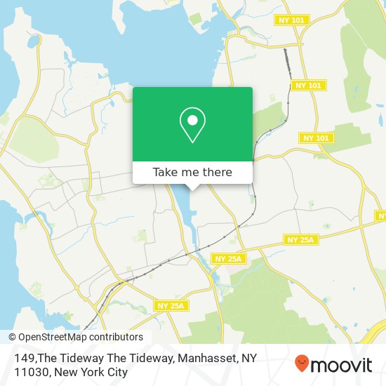 Mapa de 149,The Tideway The Tideway, Manhasset, NY 11030