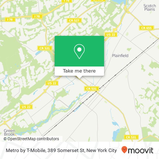 Metro by T-Mobile, 389 Somerset St map