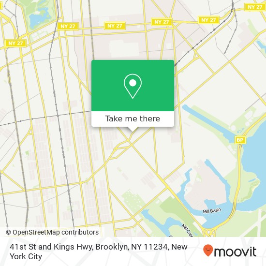 Mapa de 41st St and Kings Hwy, Brooklyn, NY 11234