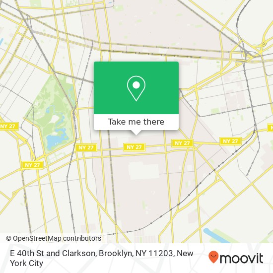 E 40th St and Clarkson, Brooklyn, NY 11203 map