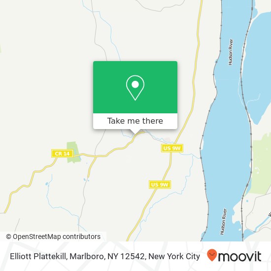 Mapa de Elliott Plattekill, Marlboro, NY 12542