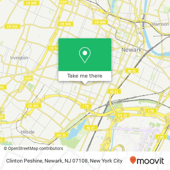 Clinton Peshine, Newark, NJ 07108 map