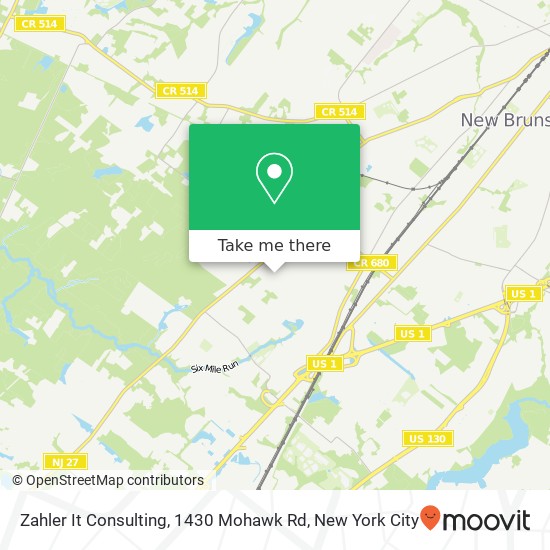 Mapa de Zahler It Consulting, 1430 Mohawk Rd