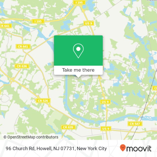 96 Church Rd, Howell, NJ 07731 map