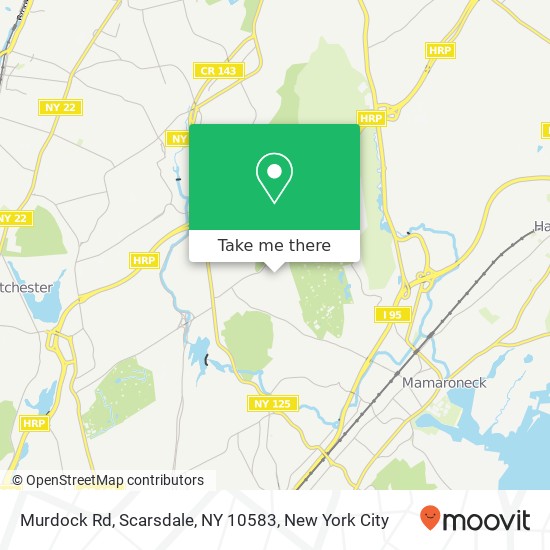 Mapa de Murdock Rd, Scarsdale, NY 10583