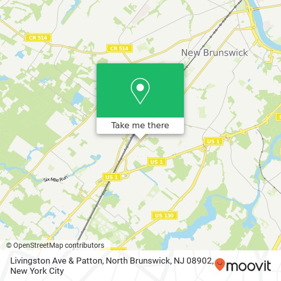 Livingston Ave & Patton, North Brunswick, NJ 08902 map