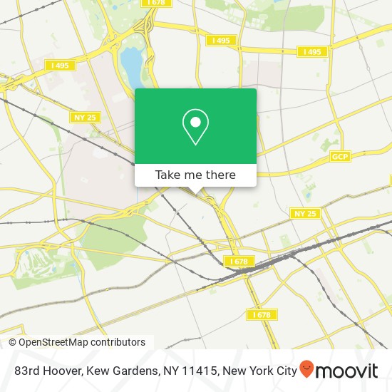Mapa de 83rd Hoover, Kew Gardens, NY 11415
