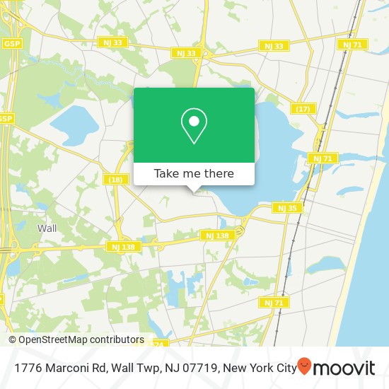 1776 Marconi Rd, Wall Twp, NJ 07719 map