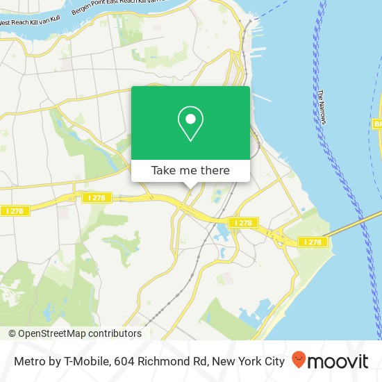 Mapa de Metro by T-Mobile, 604 Richmond Rd