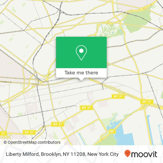 Liberty Milford, Brooklyn, NY 11208 map
