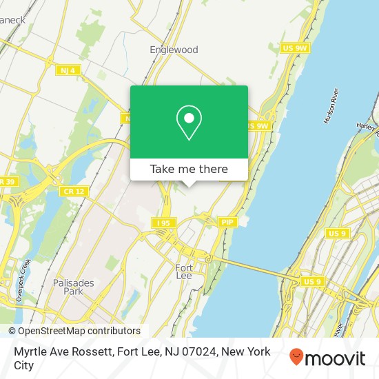 Myrtle Ave Rossett, Fort Lee, NJ 07024 map