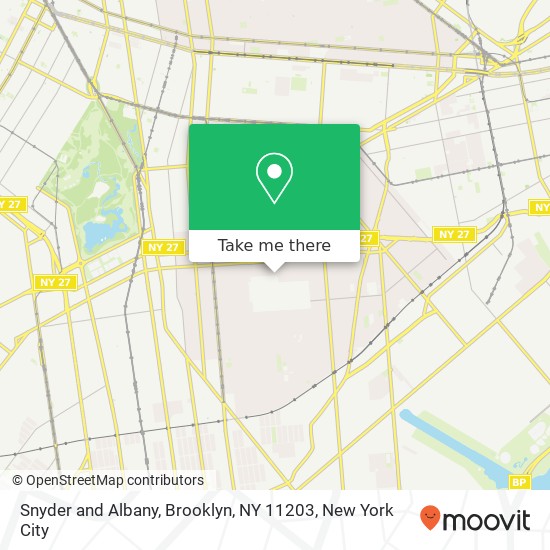 Snyder and Albany, Brooklyn, NY 11203 map