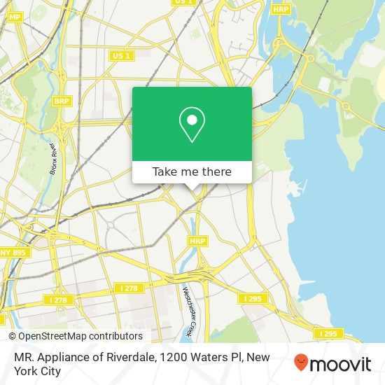 MR. Appliance of Riverdale, 1200 Waters Pl map