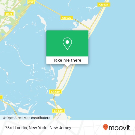 Mapa de 73rd Landis, Sea Isle City, NJ 08243