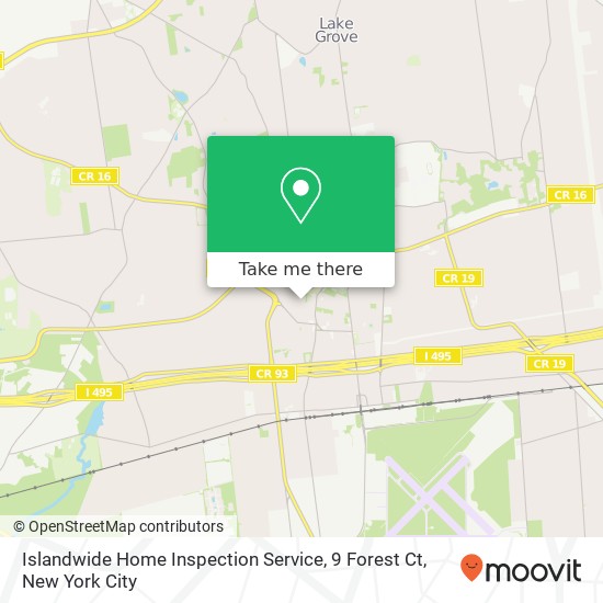 Mapa de Islandwide Home Inspection Service, 9 Forest Ct