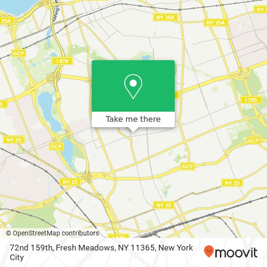 Mapa de 72nd 159th, Fresh Meadows, NY 11365