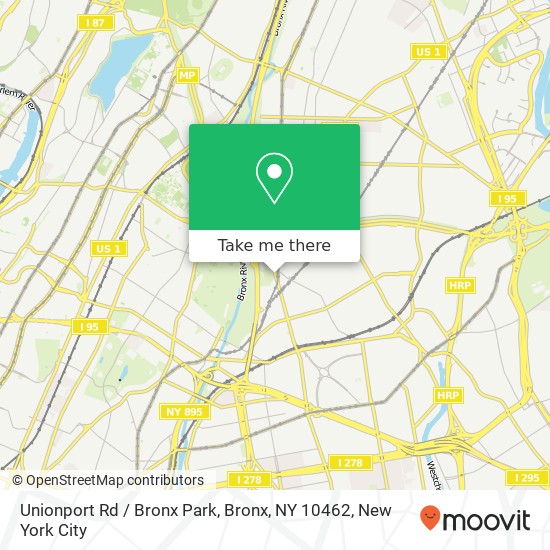 Mapa de Unionport Rd / Bronx Park, Bronx, NY 10462