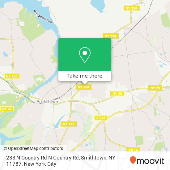 233,N Country Rd N Country Rd, Smithtown, NY 11787 map