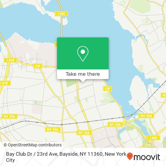 Mapa de Bay Club Dr / 23rd Ave, Bayside, NY 11360
