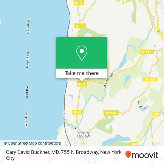 Mapa de Cary David Buckner, MD, 755 N Broadway