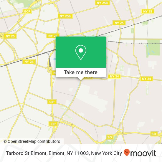 Mapa de Tarboro St Elmont, Elmont, NY 11003