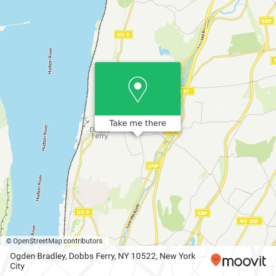 Mapa de Ogden Bradley, Dobbs Ferry, NY 10522