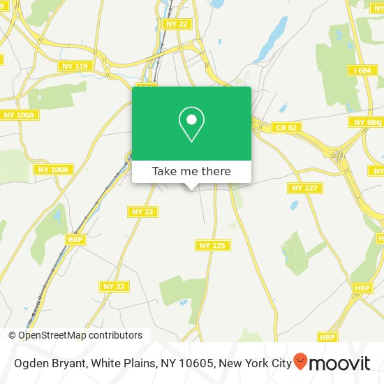 Mapa de Ogden Bryant, White Plains, NY 10605