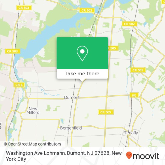 Washington Ave Lohmann, Dumont, NJ 07628 map