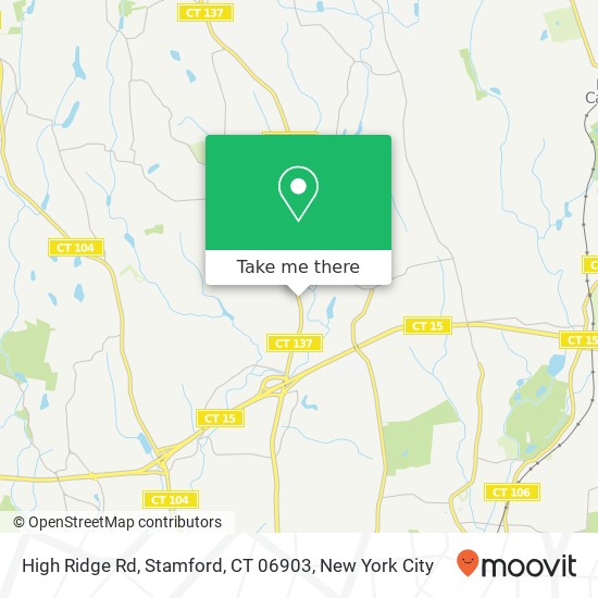 High Ridge Rd, Stamford, CT 06903 map