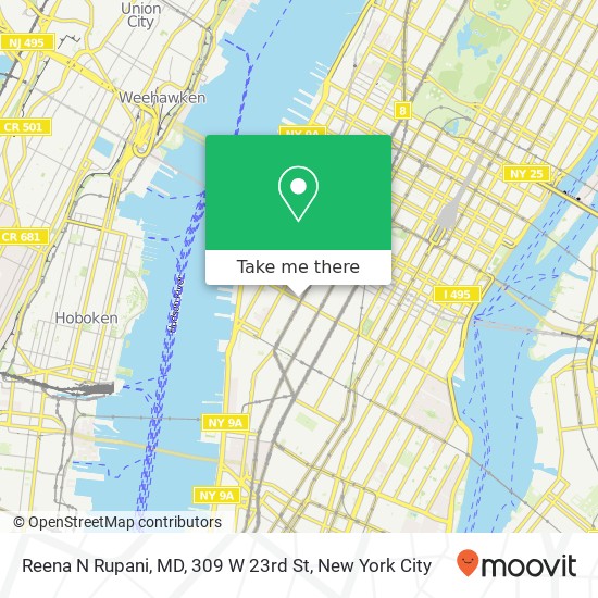 Reena N Rupani, MD, 309 W 23rd St map