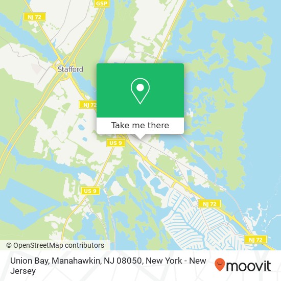 Union Bay, Manahawkin, NJ 08050 map