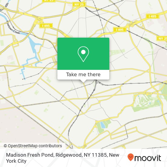 Madison Fresh Pond, Ridgewood, NY 11385 map