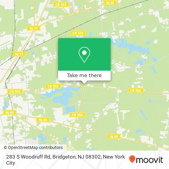 283 S Woodruff Rd, Bridgeton, NJ 08302 map