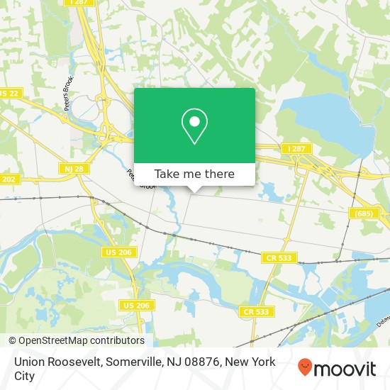 Union Roosevelt, Somerville, NJ 08876 map