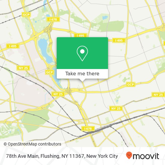 78th Ave Main, Flushing, NY 11367 map