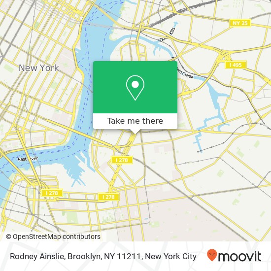 Rodney Ainslie, Brooklyn, NY 11211 map