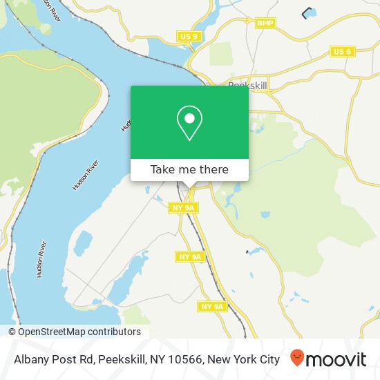 Mapa de Albany Post Rd, Peekskill, NY 10566